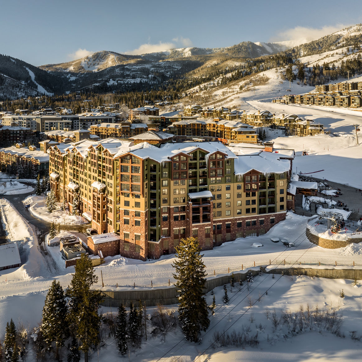 Aerial View of Grand Summit Lodging at Park City