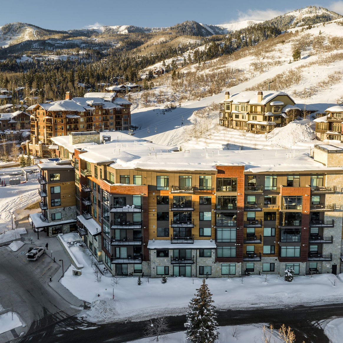 Aerial View of Lift Lodging at Park City