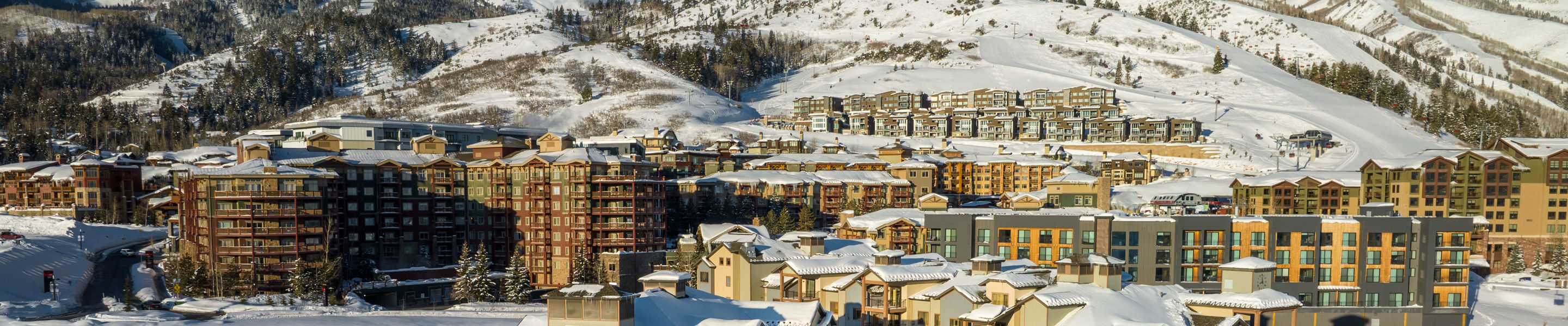 Aerial View of Silverado Lodging at Park City