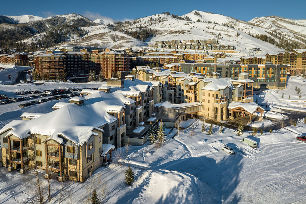 Aerial View of Silverado Lodging at Park City