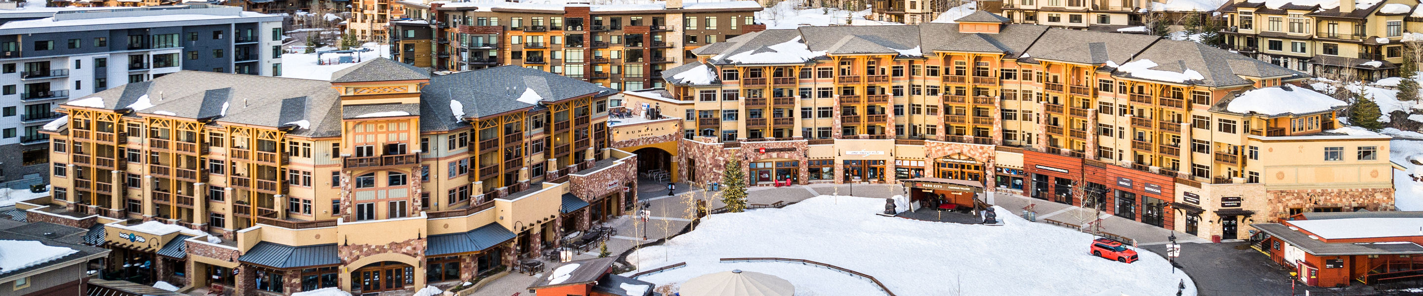 Aerial View of Sundial Lodging at Park City