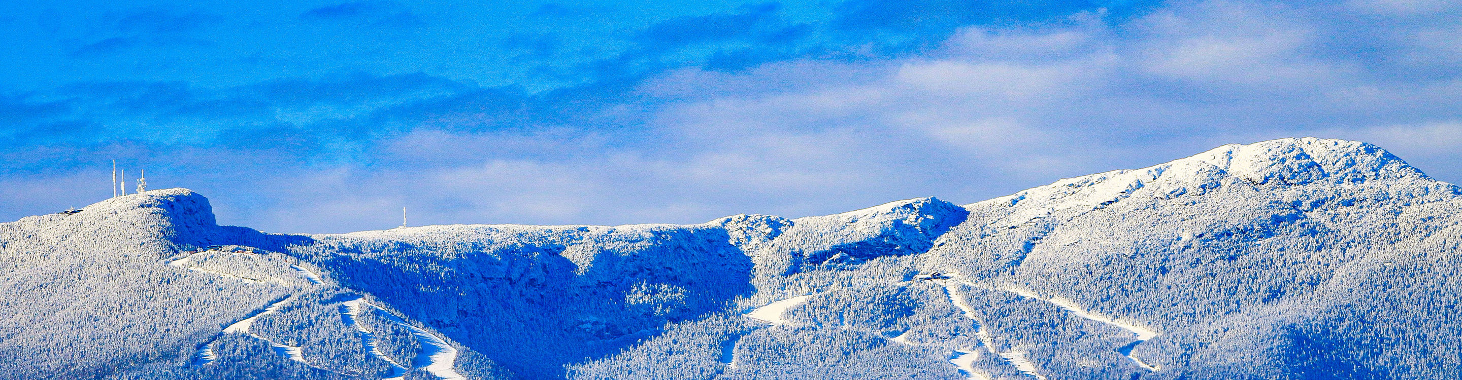 Winter Scenic Shot of Runs at Stowe