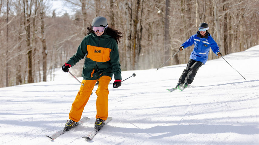 Adult Ski Lesson at Mount Snow