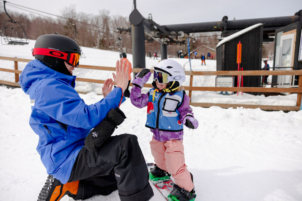 Younger Child Snowboard Lesson at Mount Snow