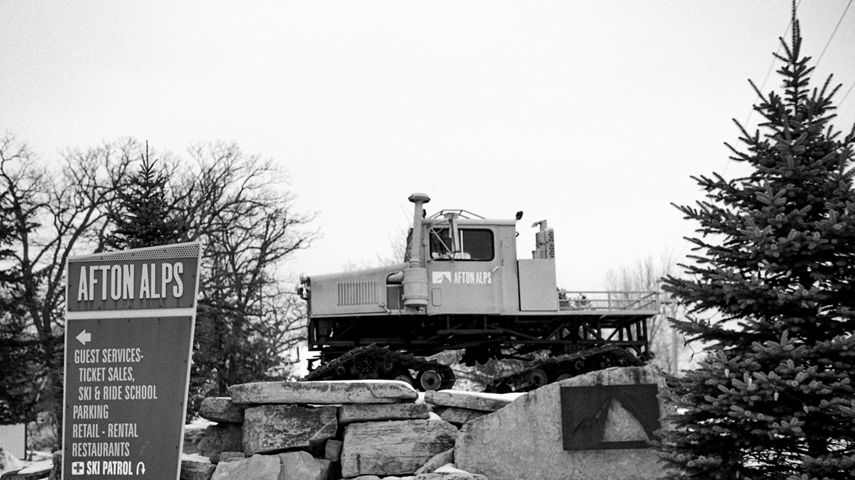 Resort Village Signage at Afton Alps