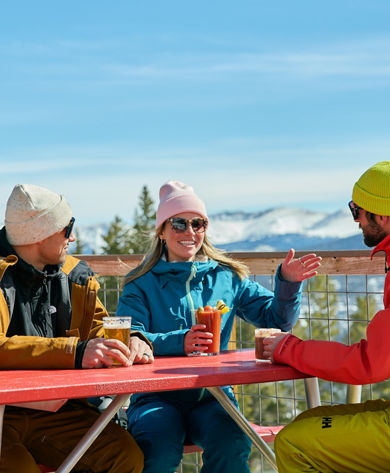 Friends Enjoy Apres at The Overlook at Breckenridge