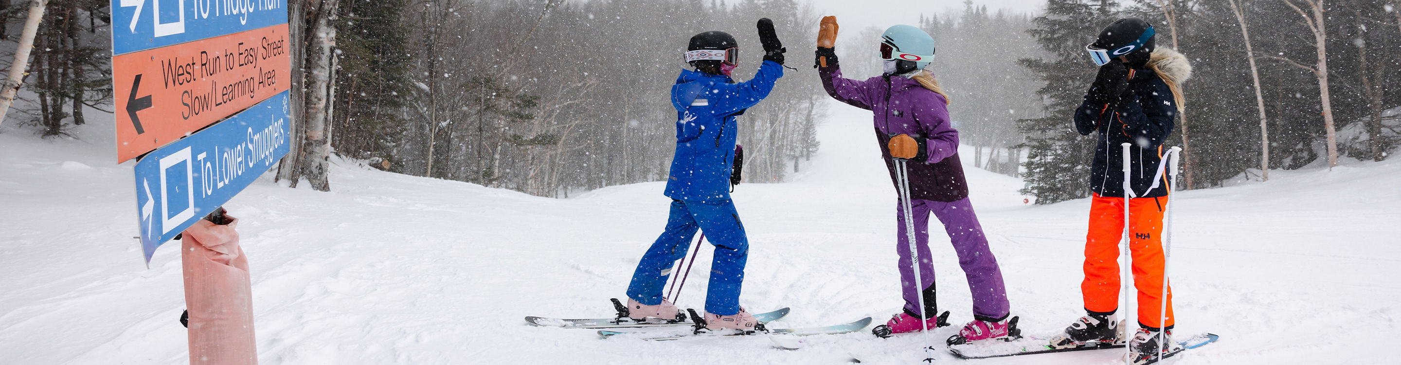 Children Ski Lesson at Stowe