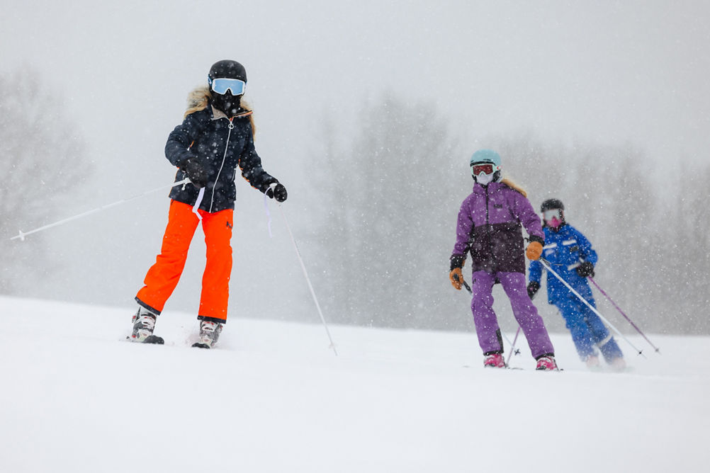 Children Ski Lesson at Stowe