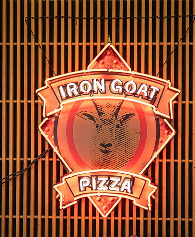Iron Goat Signage at Stevens Pass