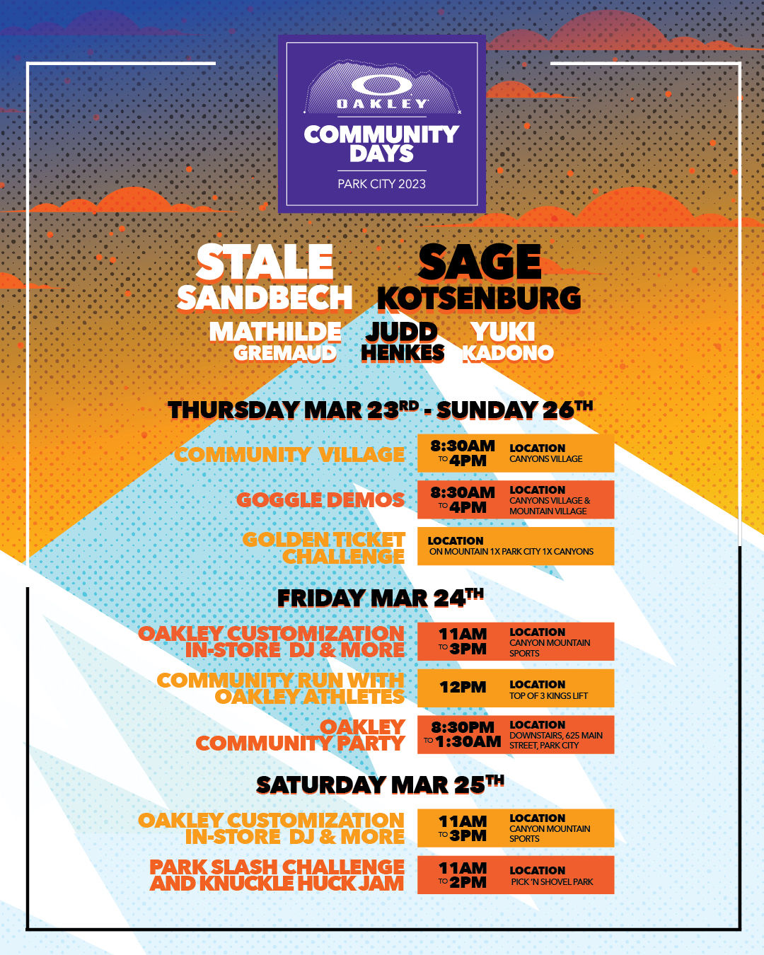 Oakley Community Days Hosted By Park City