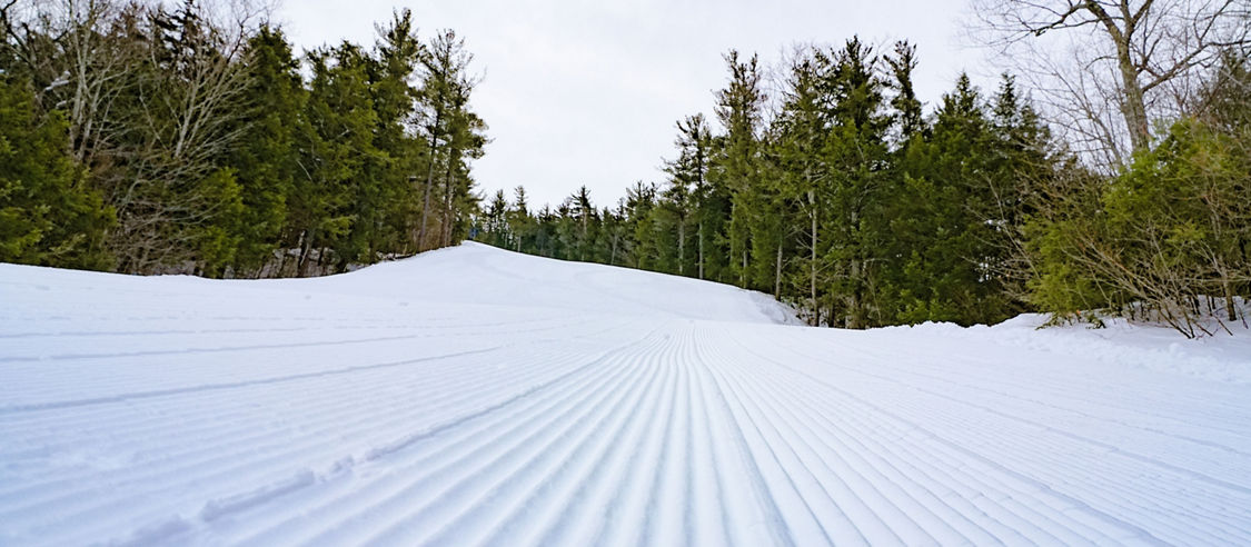 Freshly Groomed Snow at WIldcat Mountain