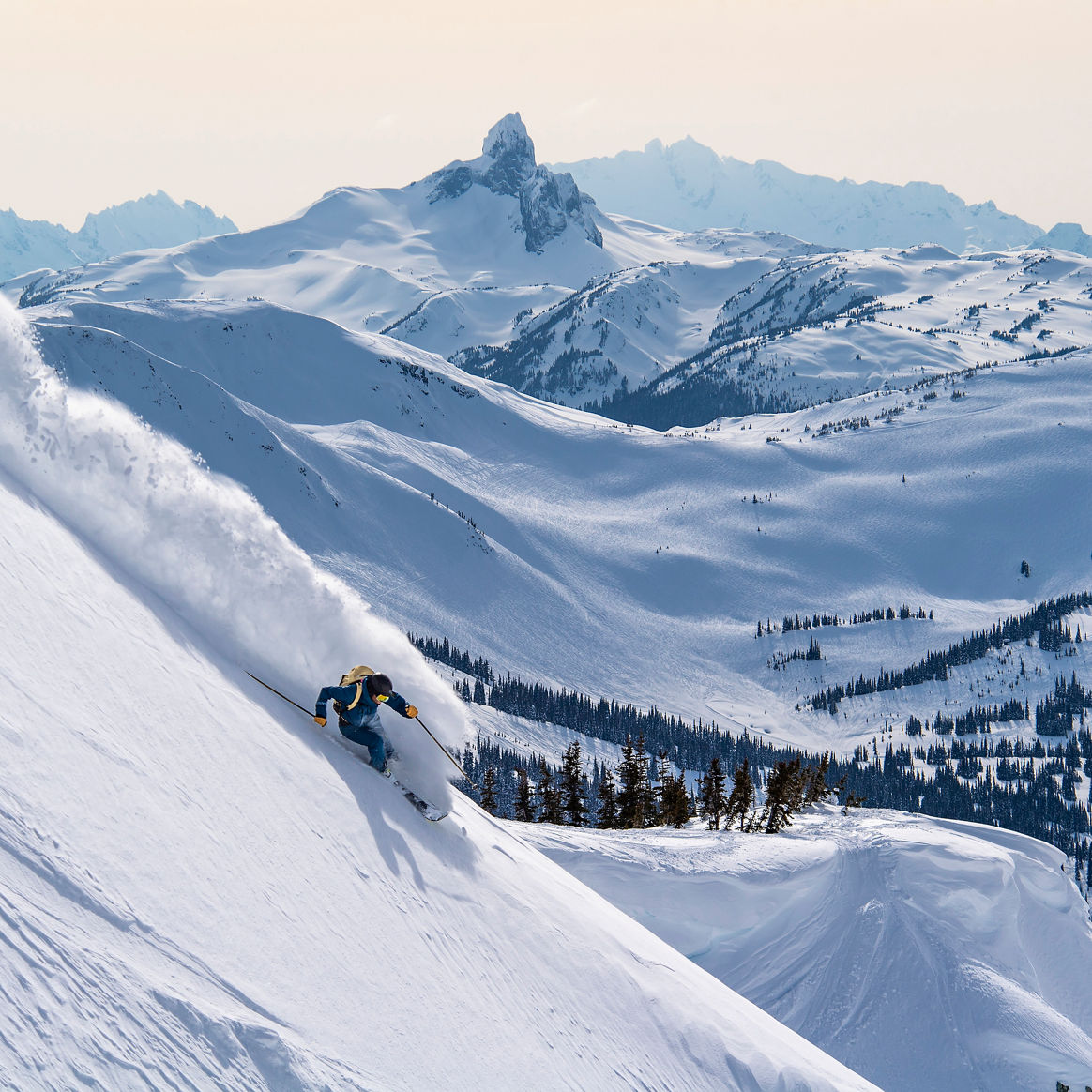 Robbie Dixon on Blackcomb Mountain, British Columbia.