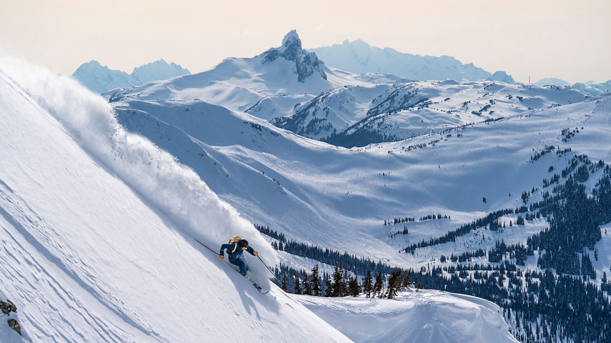 Robbie Dixon on Blackcomb Mountain, British Columbia.