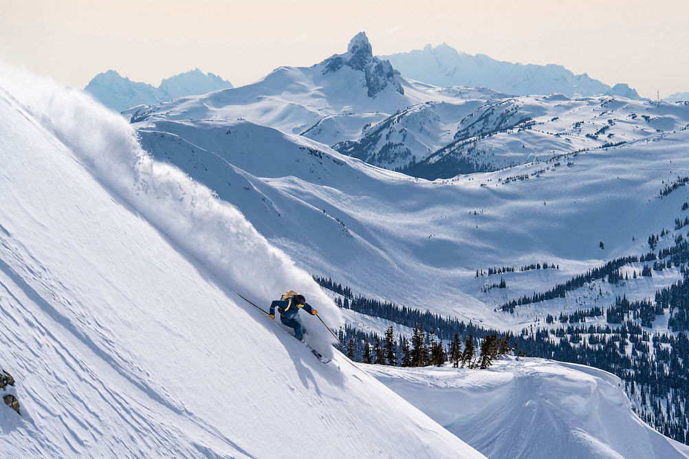 Robbie Dixon on Blackcomb Mountain, British Columbia.