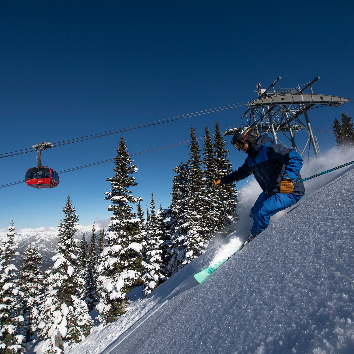 Yuki Tsubota on Blackcomb mountain, British Columbia.