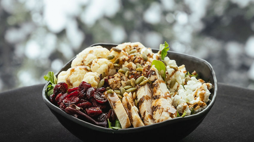 Salad Offered at Roundhouse Lodge at Whistler Blackcomb
