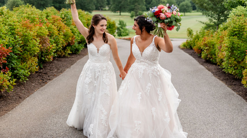 Bridal Photo at Liberty's Boulder Ridge Lodge