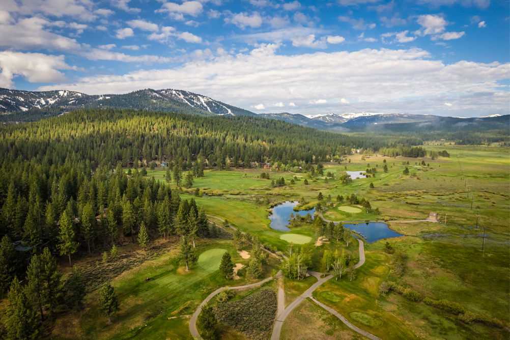 Aerial Scenic Views of Golf Course at Northstar