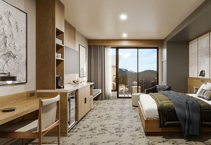 Rendering of Kindred Resort Hotel Unit at Keystone