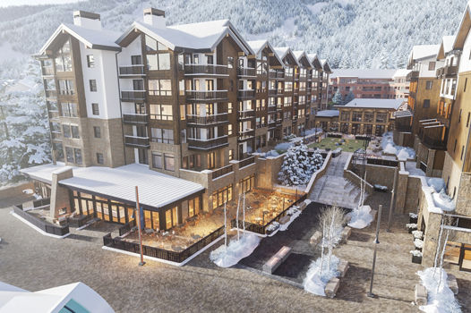 Rendering of Kindred Resort Exterior at Keystone