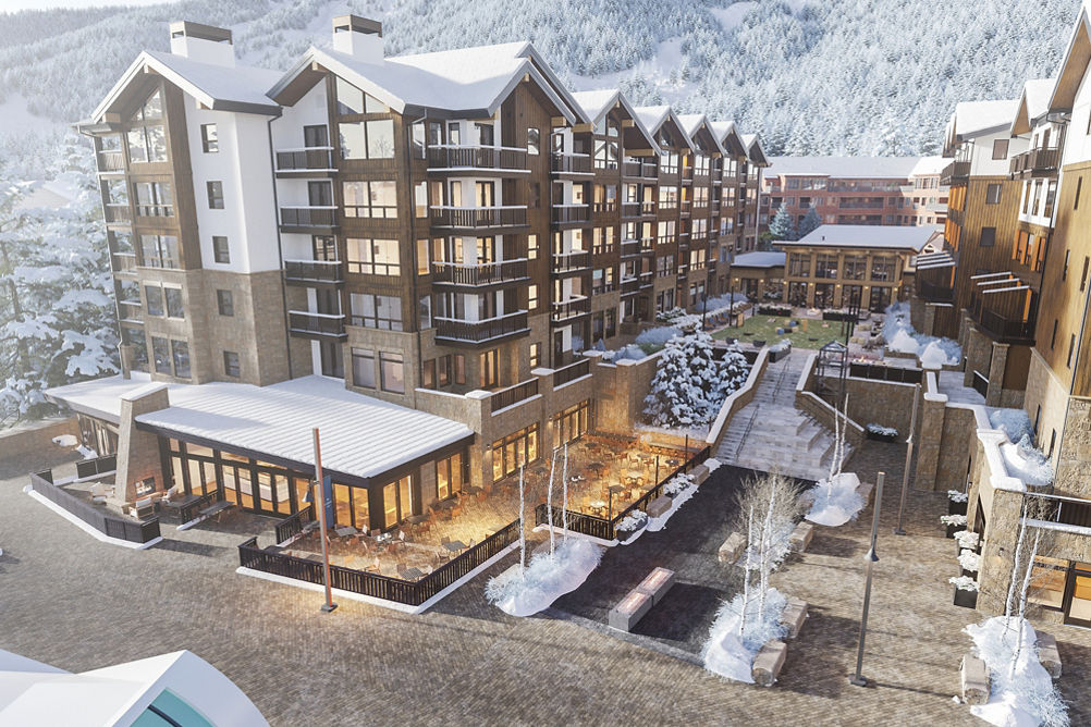 Rendering of Kindred Resort Exterior at Keystone