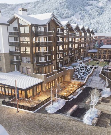 Rendering of Kindred Resort Exterior at Keystone