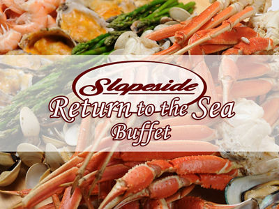 Slopeside Return to the Sea Buffet Event Promo