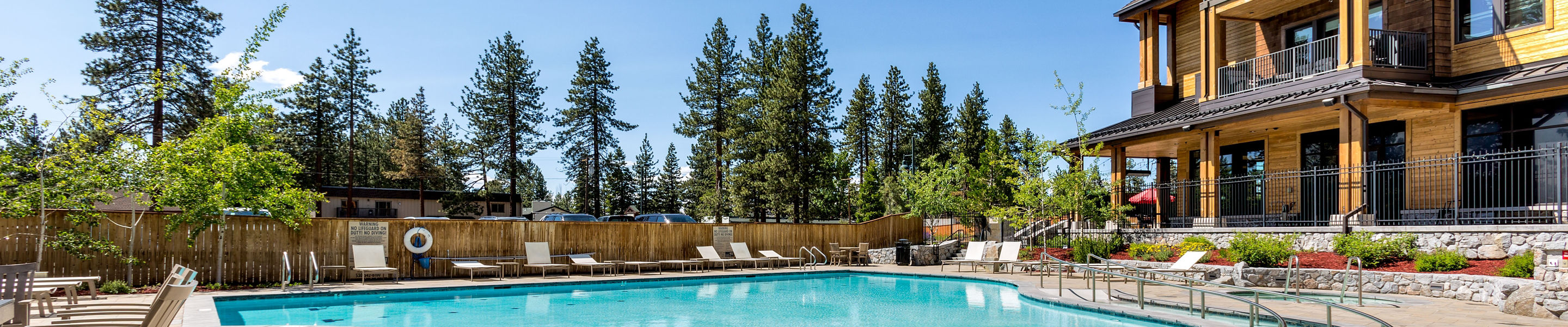 Pool Side View of Zalanta Resort at Heavenly