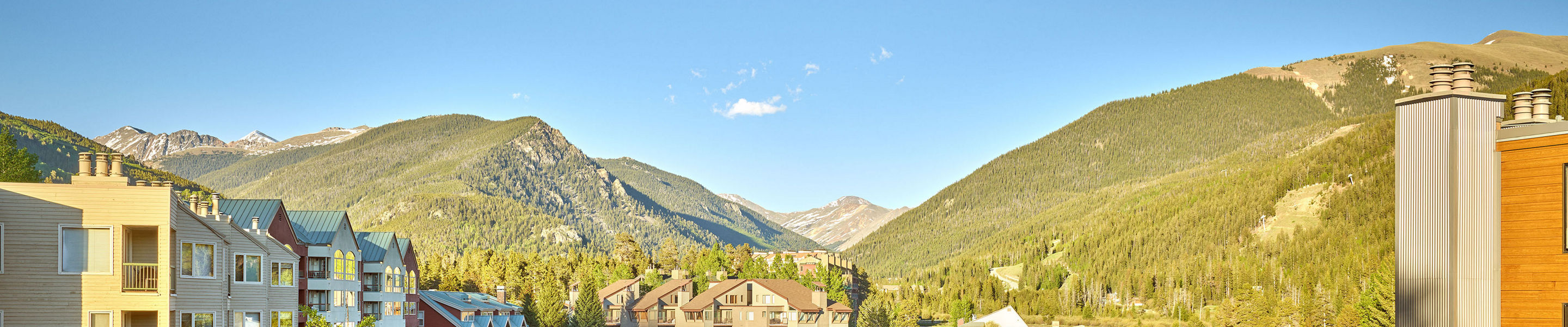 Summer Scenic Shot of Lakeside Village at Keystone