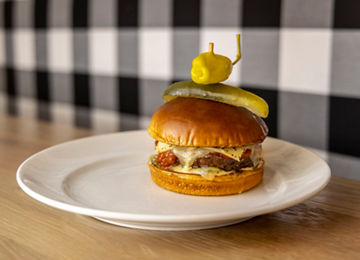 BP Steak Burger at Bourbon Pub at Northstar