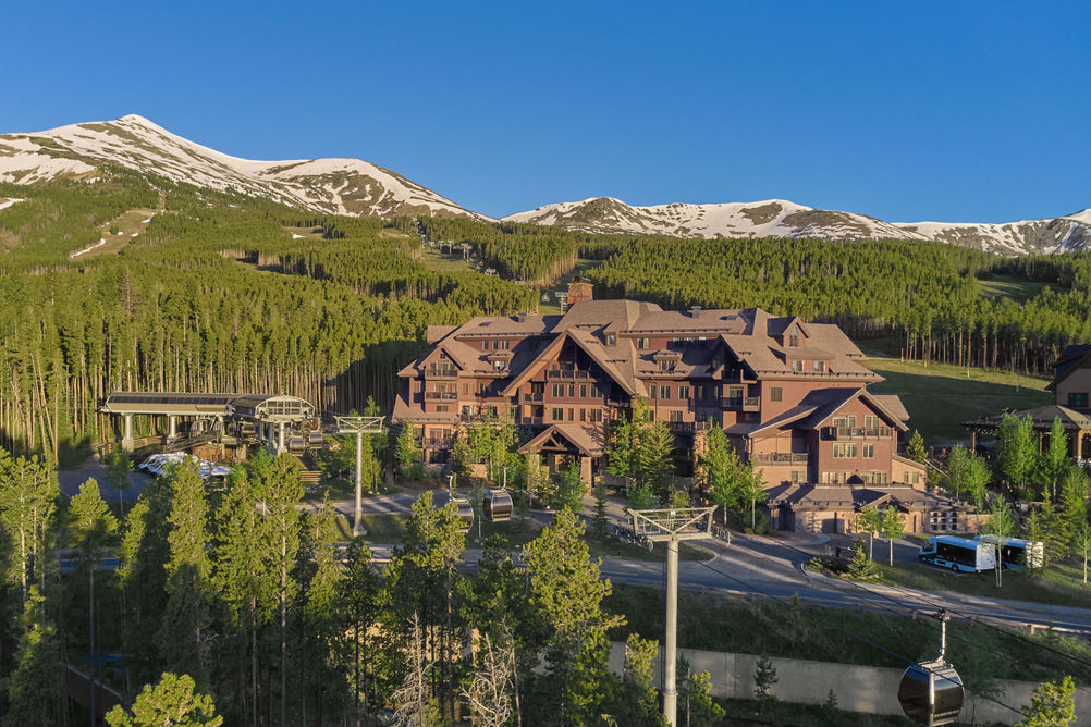 Summer Exterior of Crystal Peak Lodge at Breckenridge