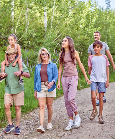 Family Enjoying Time Together During Summer Hike at Beaver Creek