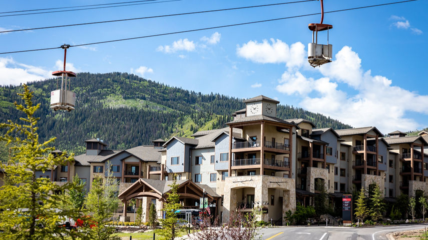 Summer Exterior of Grand Summit Hotel at Park City