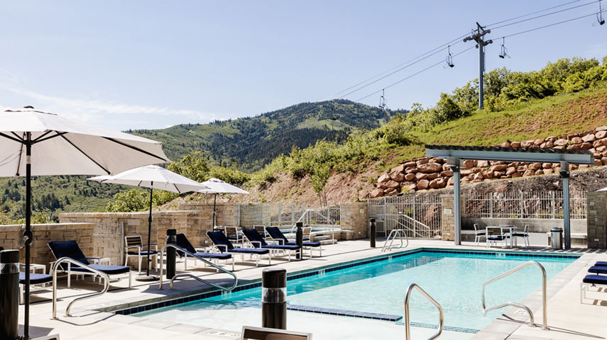 Summer Pool Exterior of Apex at Park City