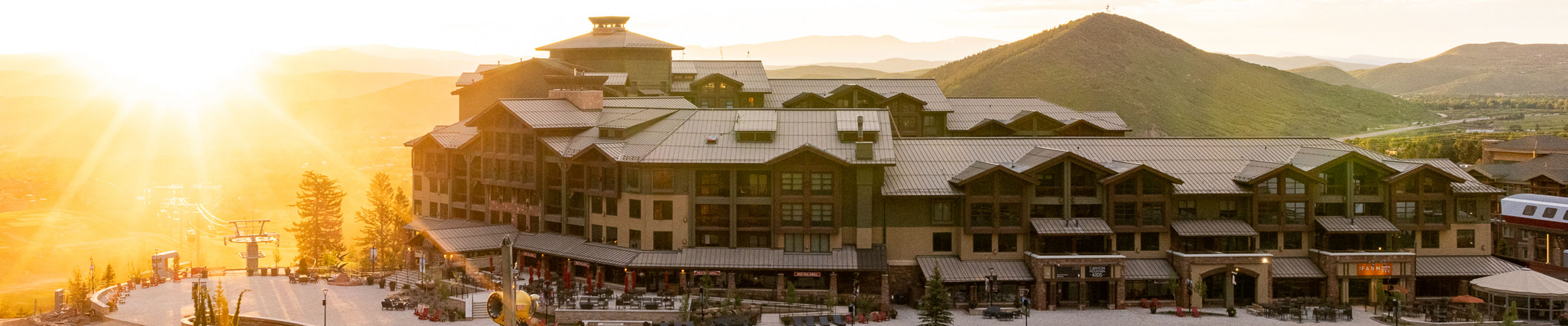 Summer Exterior of Grand Summit Hotel at Park City