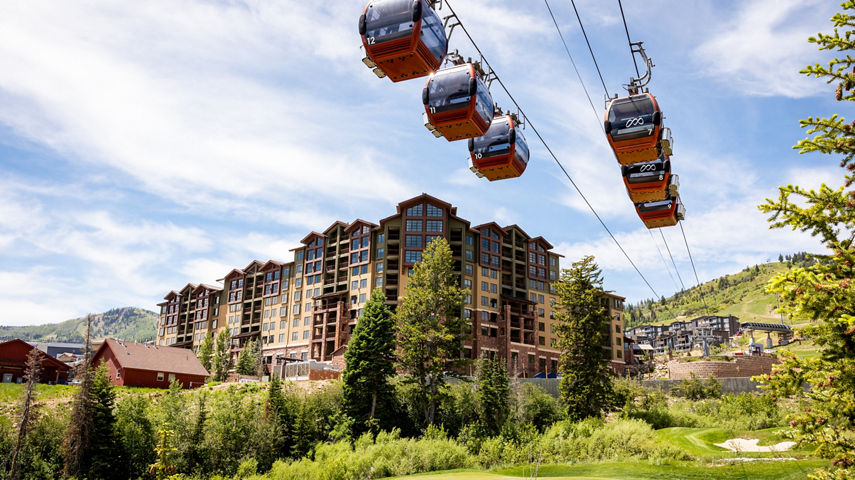 Summer Exterior of Grand Summit Hotel at Park City