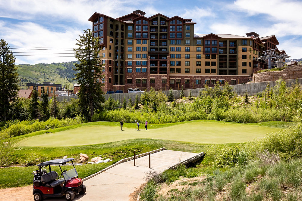 Summer Exterior of Grand Summit Hotel at Park City