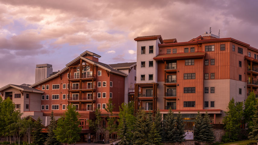 Summer Exterior of the Lodge at Mountaineer Square at Crested Butte