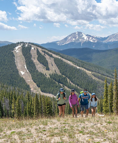 Family Summer Hike on Dercum Mountain at Keystone