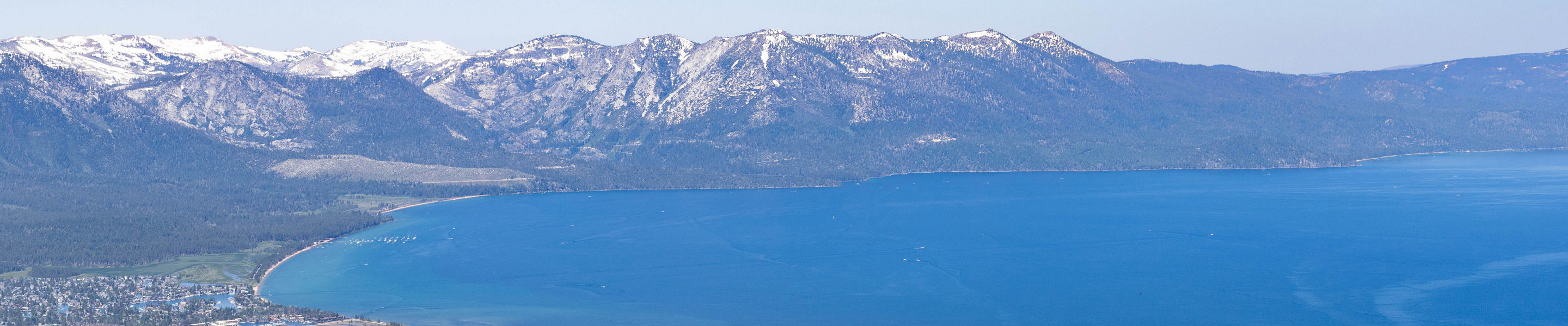 Summer Aerial Scenic View of Lake Tahoe at Heavenly from the Observation Deck