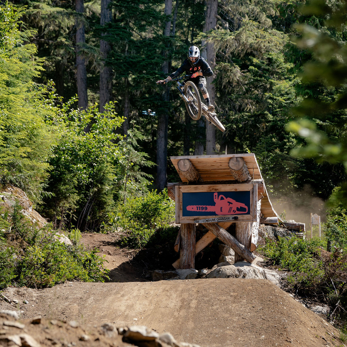 Summer Mountain Biking on 1199 Downhill Track at Whistler Mountain Bike Park
