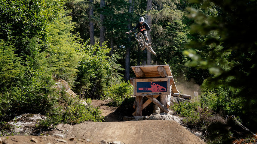 Summer Mountain Biking on 1199 Downhill Track at Whistler Mountain Bike Park
