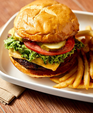 Black Diamond Cheeseburger and Fries