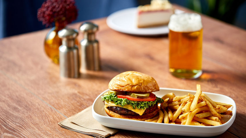Black Diamond Cheeseburger and Fries