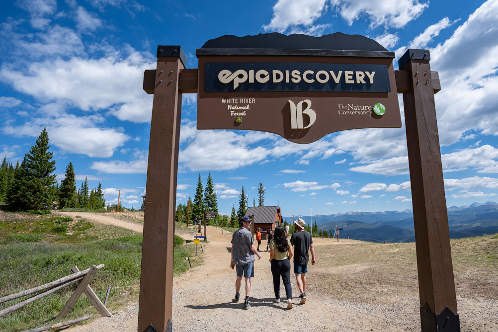 Group of Friends Exploring Epic Discovery Area at Breckenridge