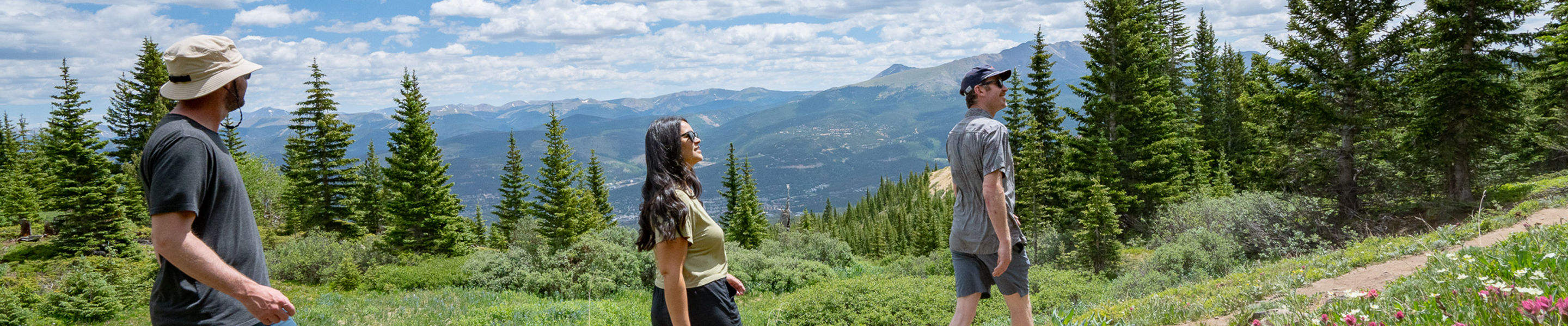 Group of Friends on a Summer Hike in Breckenridge