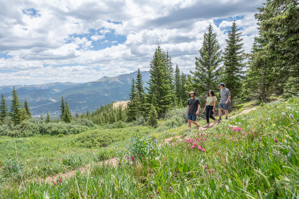 Group of Friends on a Summer Hike in Breckenridge