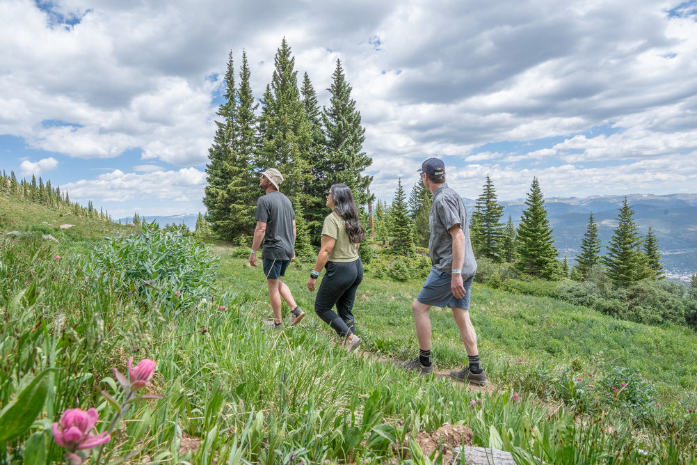 Group of Friends on a Summer Hike in Breckenridge