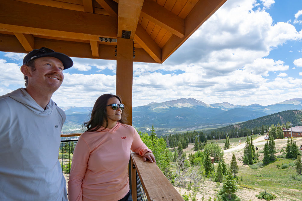 Friends Overlooking Scenic Breckenridge