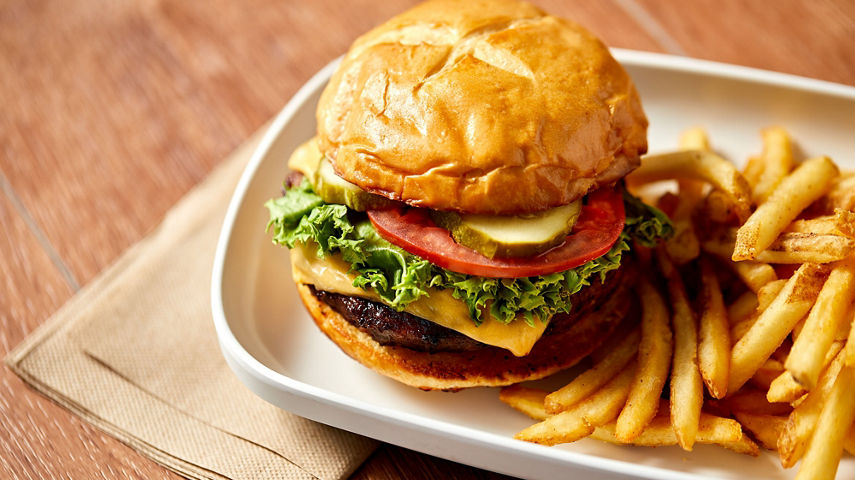 Black Diamond Cheeseburger at Crested Butte Paradise Cafe